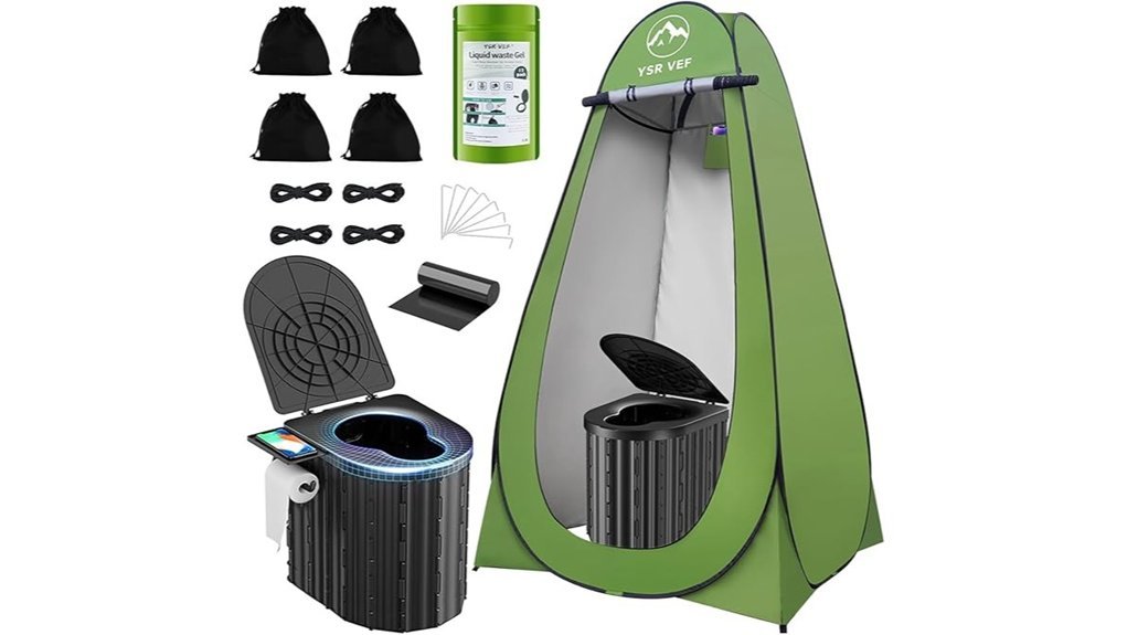 portable privacy toilet solution