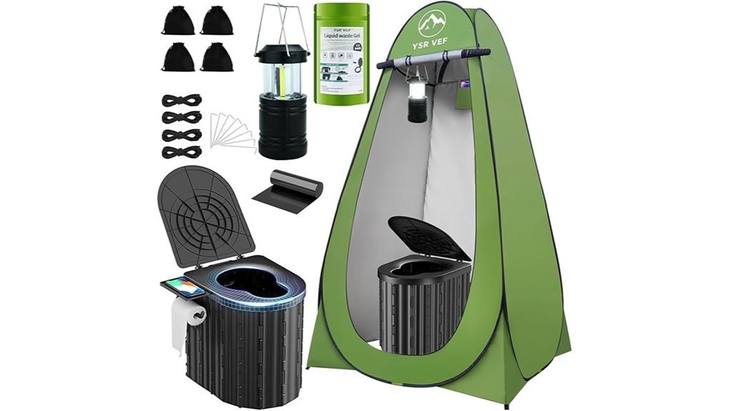 portable restroom with privacy