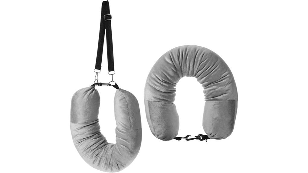 portable travel pillow storage