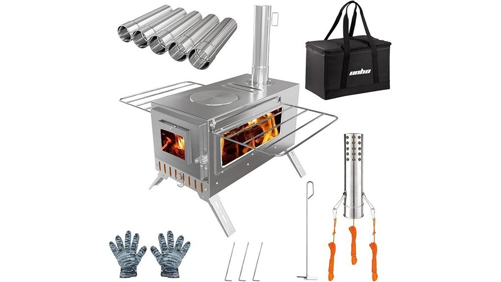 portable wood stove kit