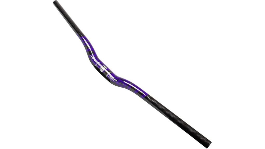 purple carbon mtb handlebar