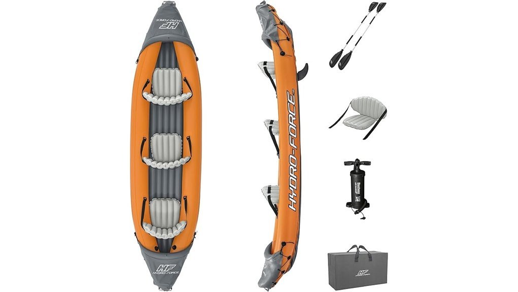 rapid inflatable kayak set