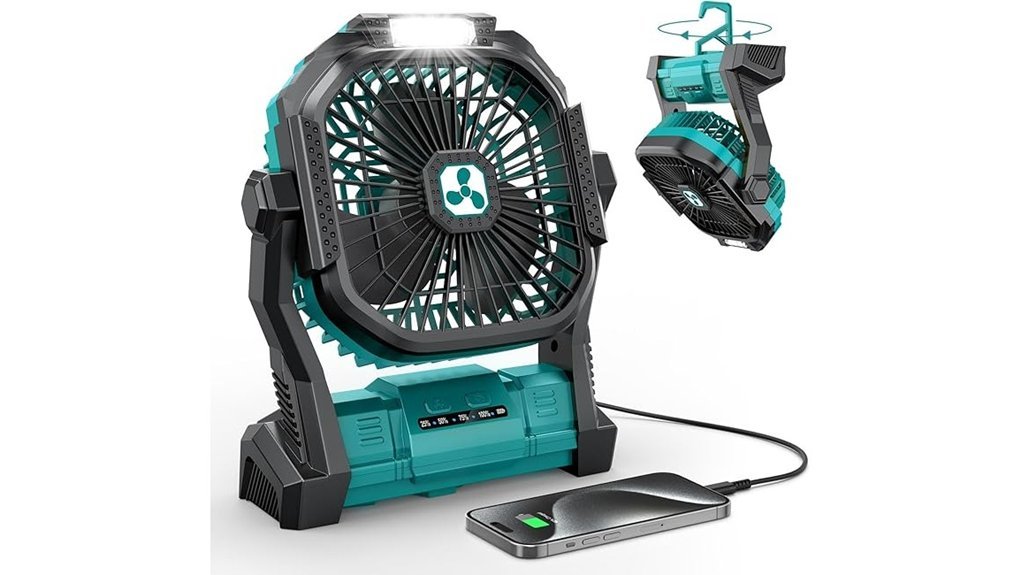 rechargeable fan and lantern
