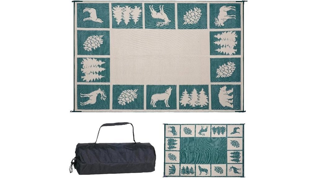 reversible outdoor camping mat