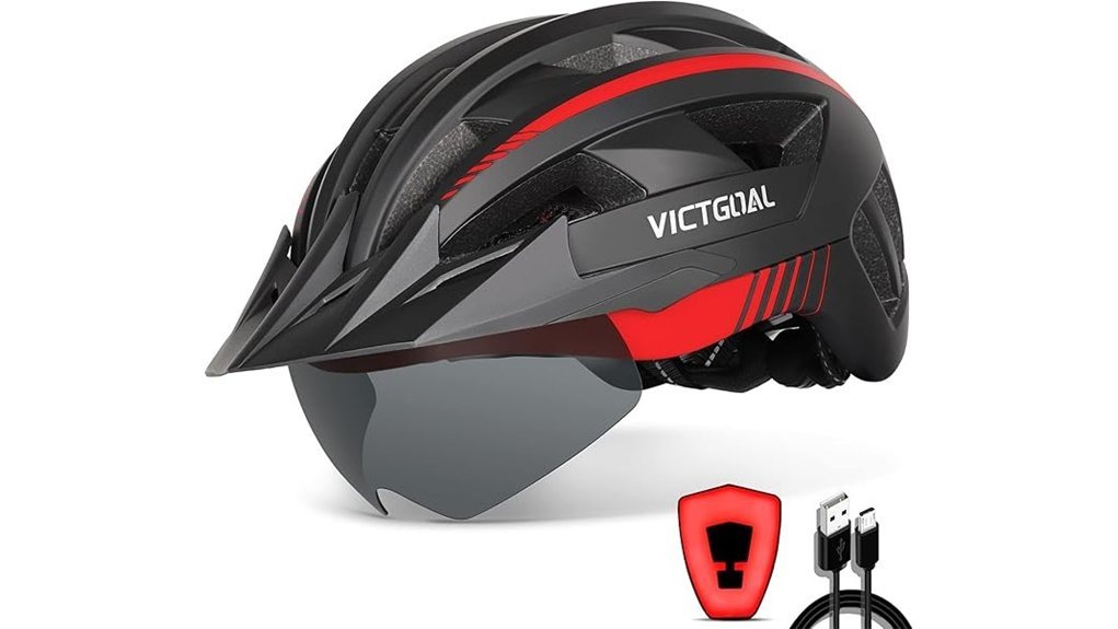 safety helmet with goggles