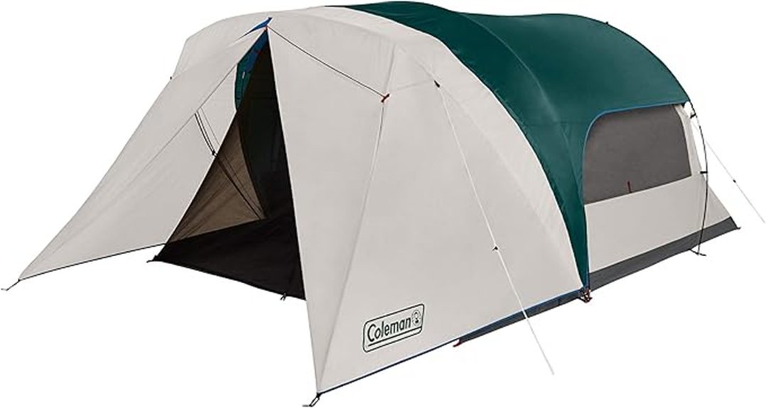 screened porch camping tent