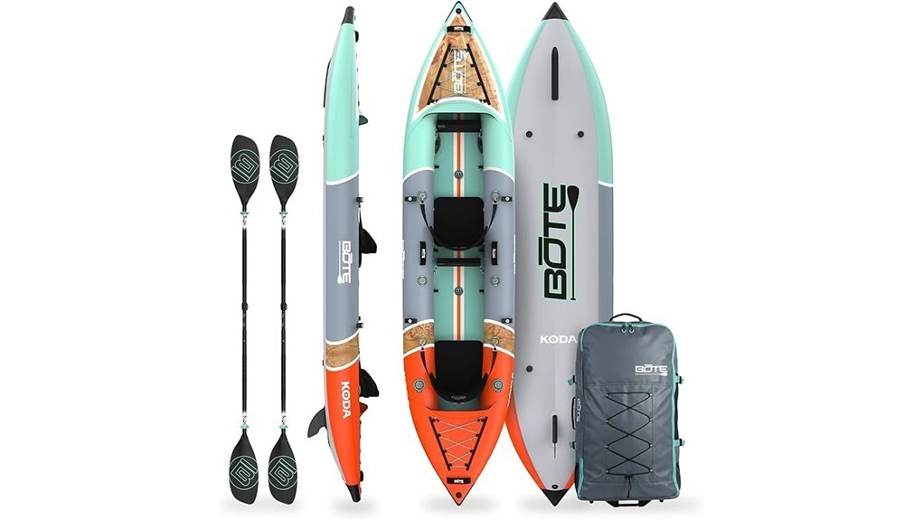 single rider inflatable kayak