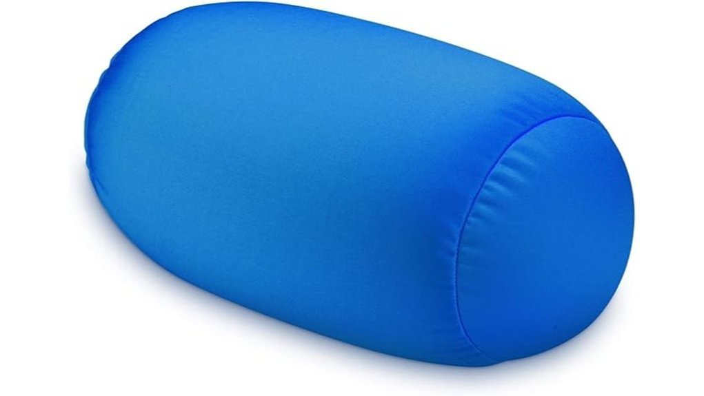 sky blue microbead neck pillow