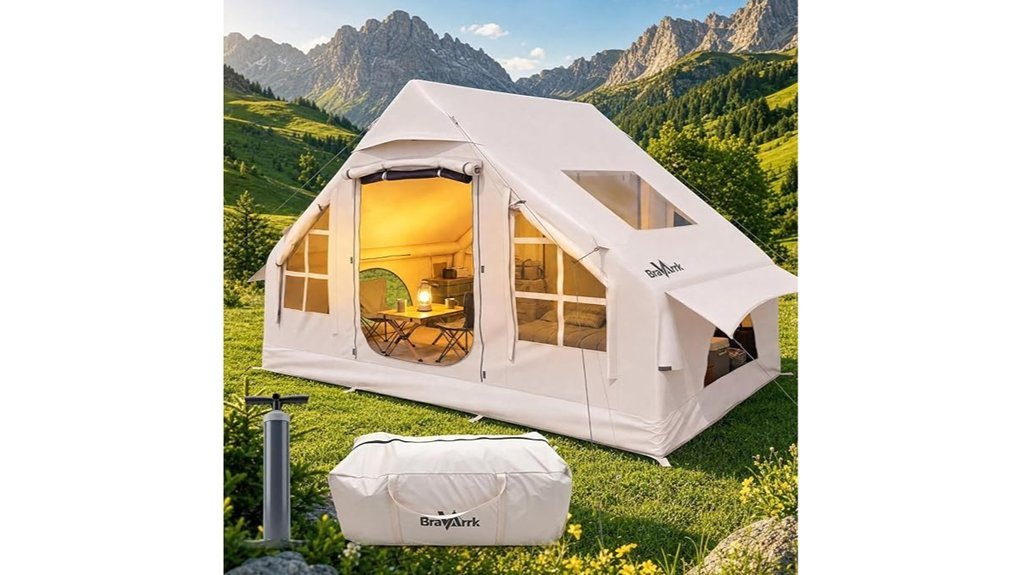 skylight tent with stove