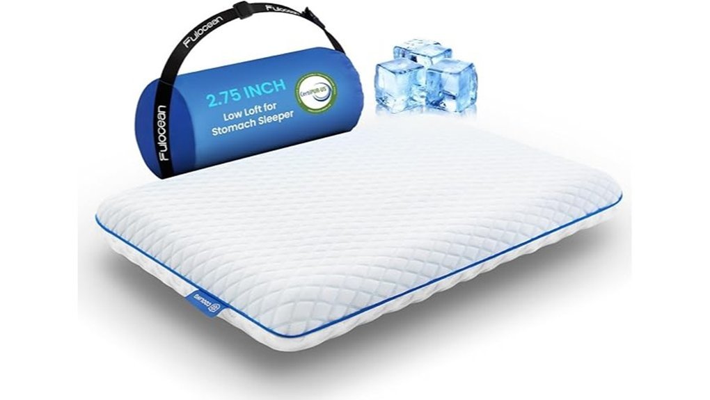 slim gel memory pillow