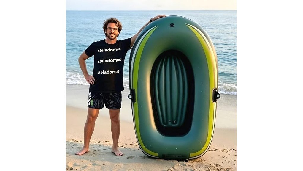 solo inflatable boat adventure