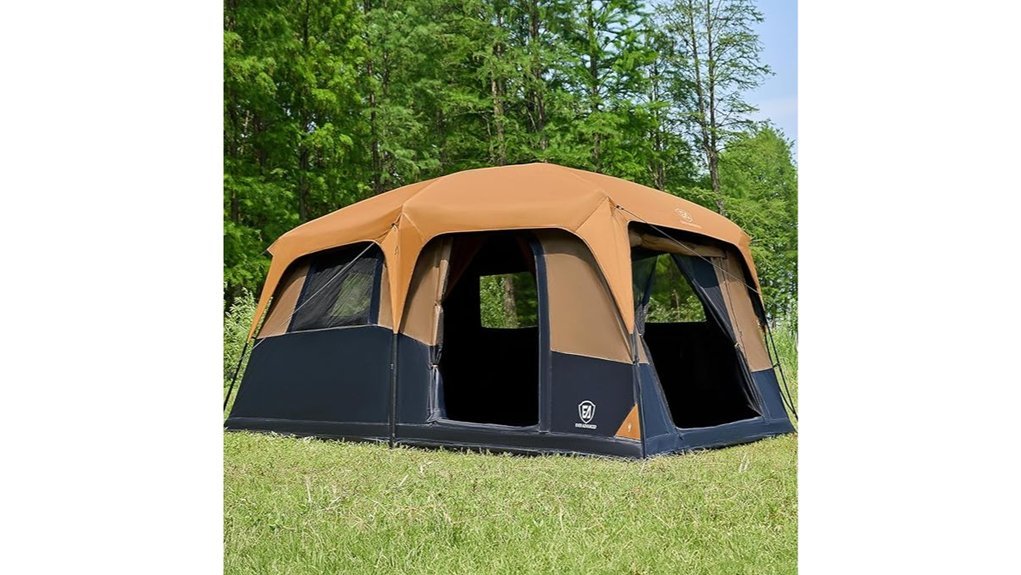 spacious blackout camping tent