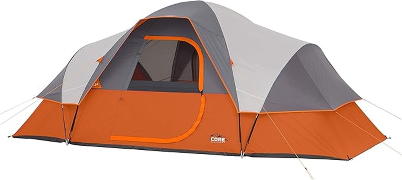 spacious camping dome tent