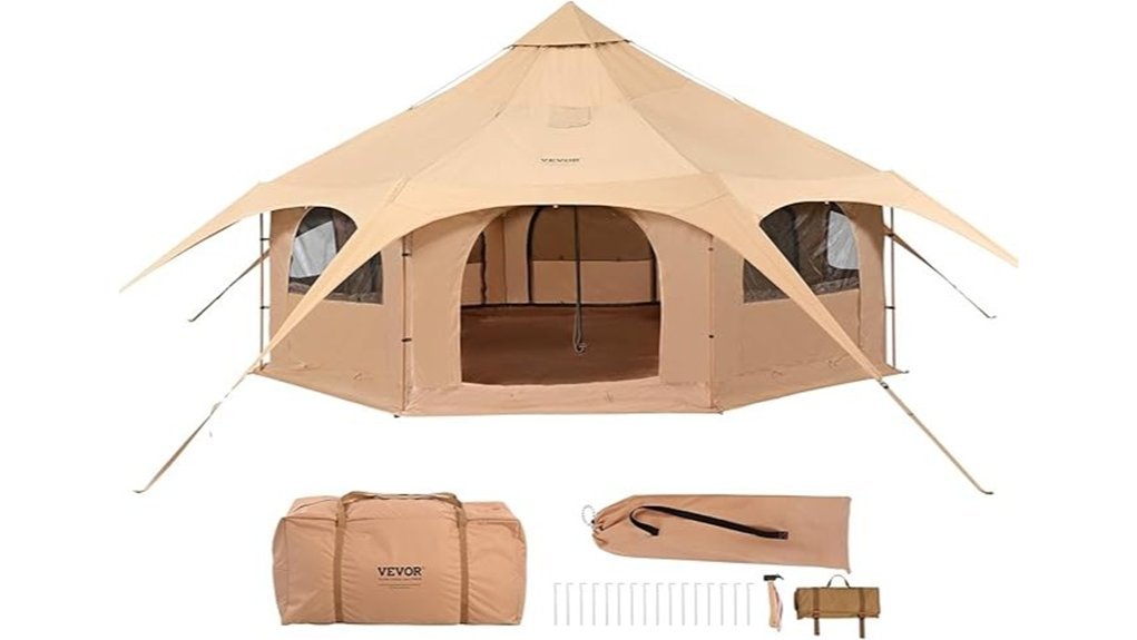 spacious camping tent design