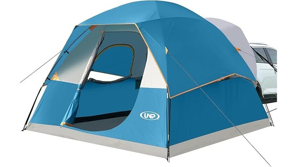 spacious camping tent for six