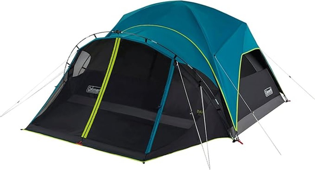 spacious dark room tent