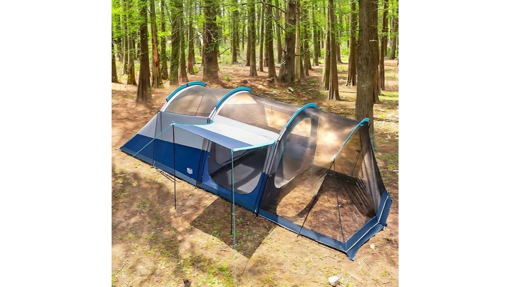 spacious family camping tent
