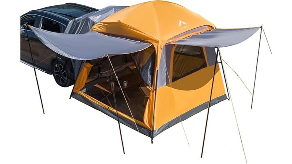spacious family camping tent