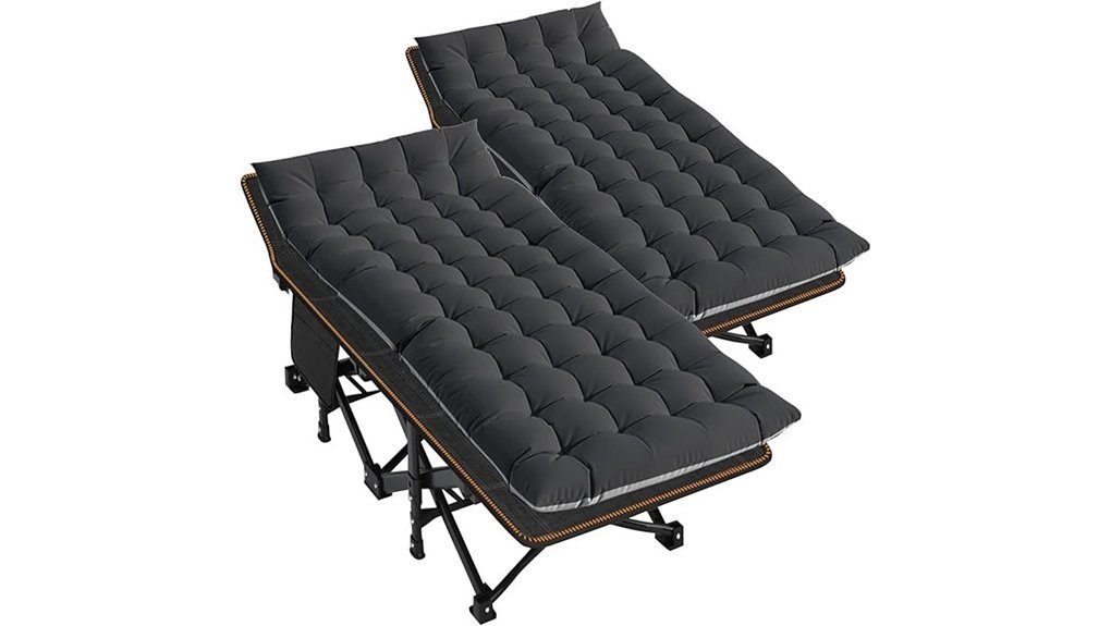 spacious portable camping bed