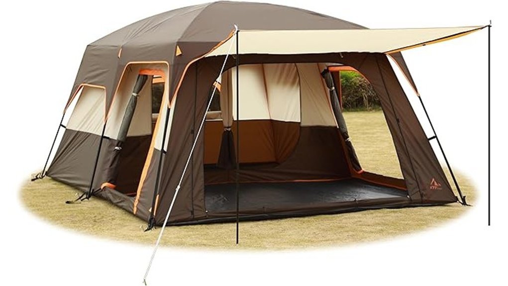 spacious tent for families