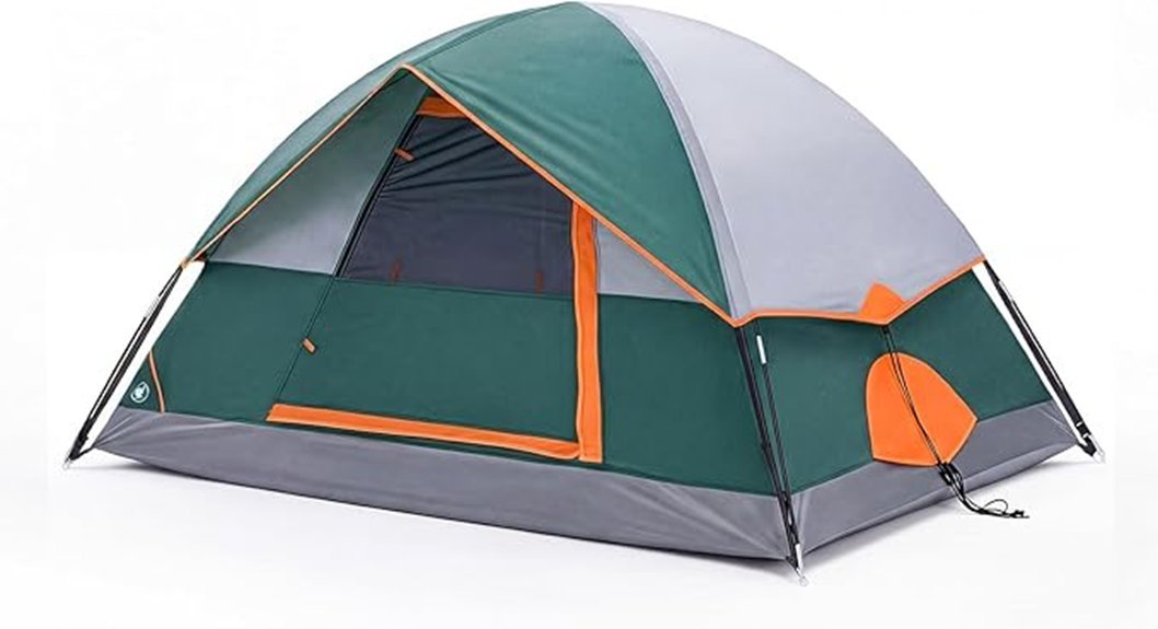 spacious waterproof camping tent