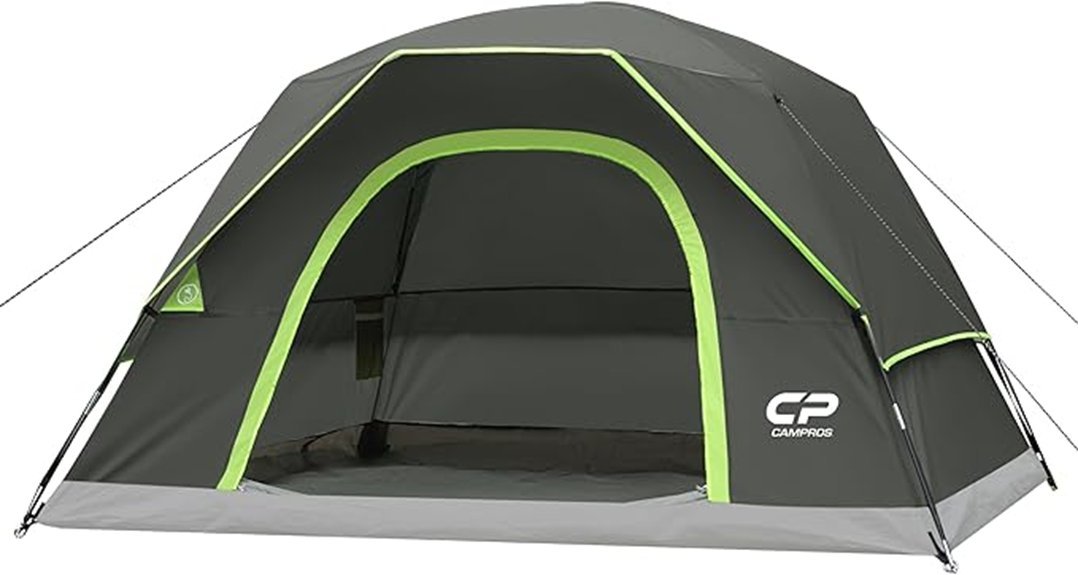 spacious waterproof camping tent