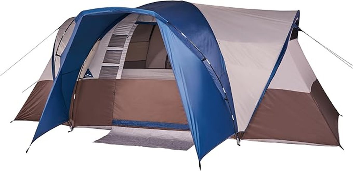 spacious waterproof camping tent