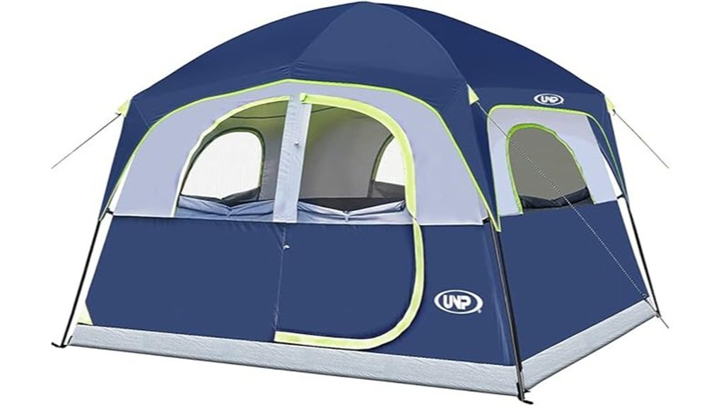 spacious waterproof camping tent