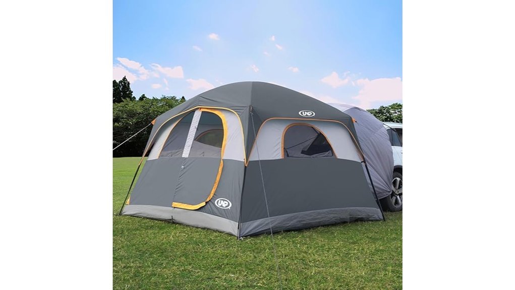 spacious waterproof camping tent