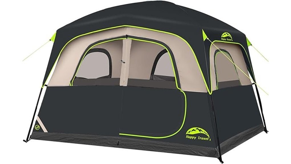 spacious waterproof camping tent