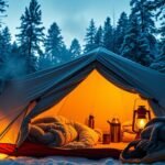 stay warm tent camping