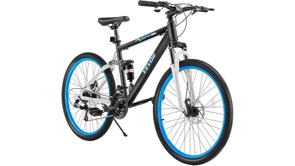 suspension equipped disc brake bike