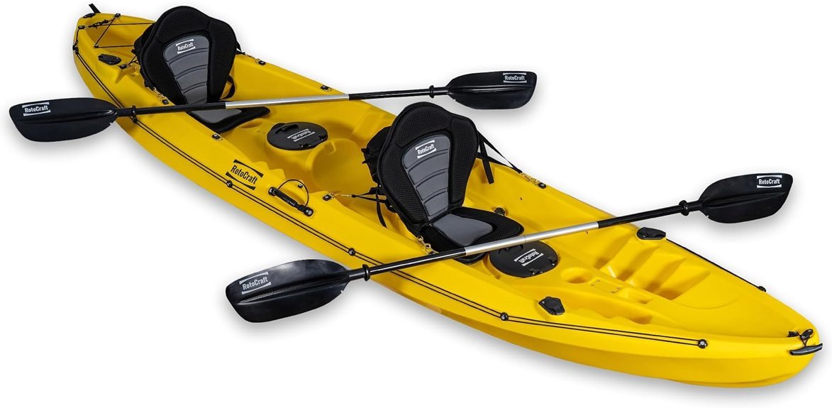 tandem fishing kayak duo