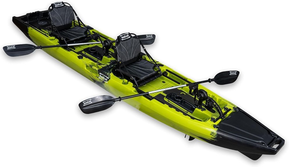 tandem fishing kayak duo