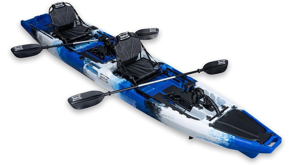 tandem pedal fishing kayak