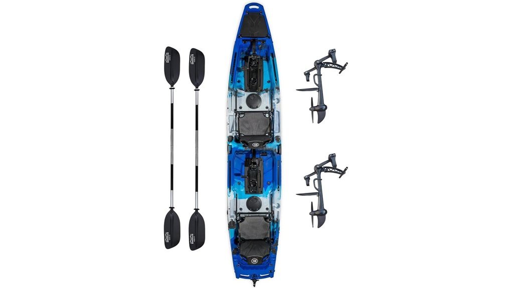 tandem pedal kayak adventure