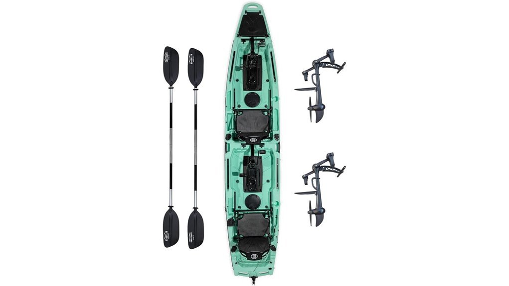 tandem pedal kayak design