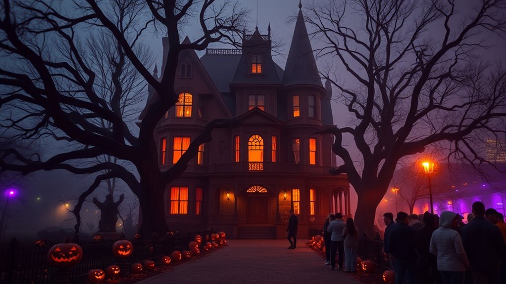 thrilling haunted house attractions