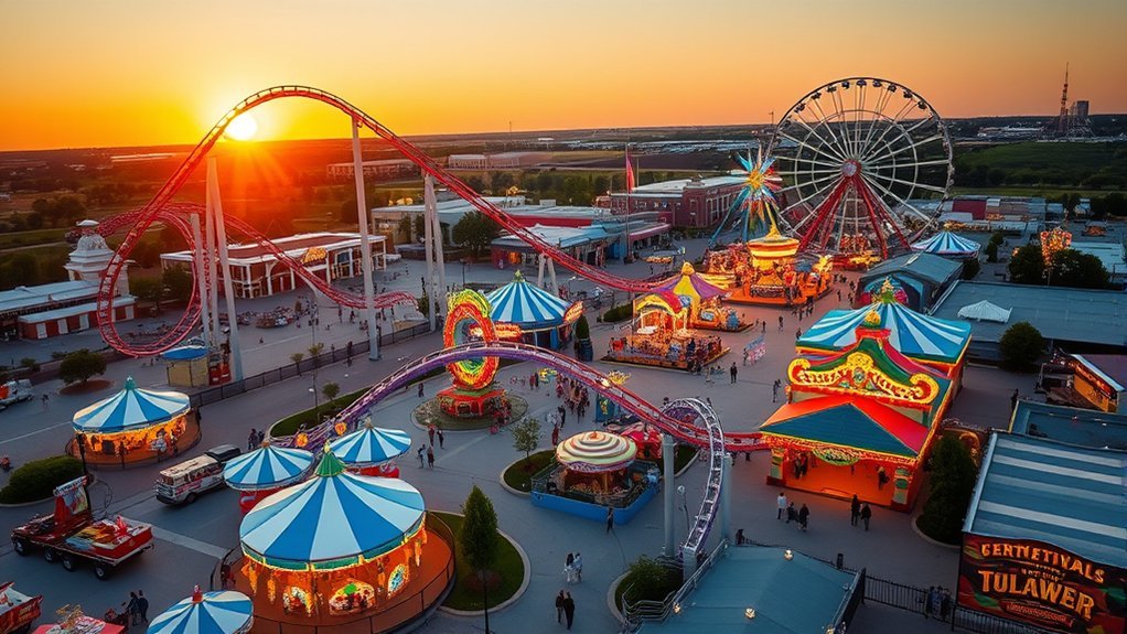 thrilling rides and attractions