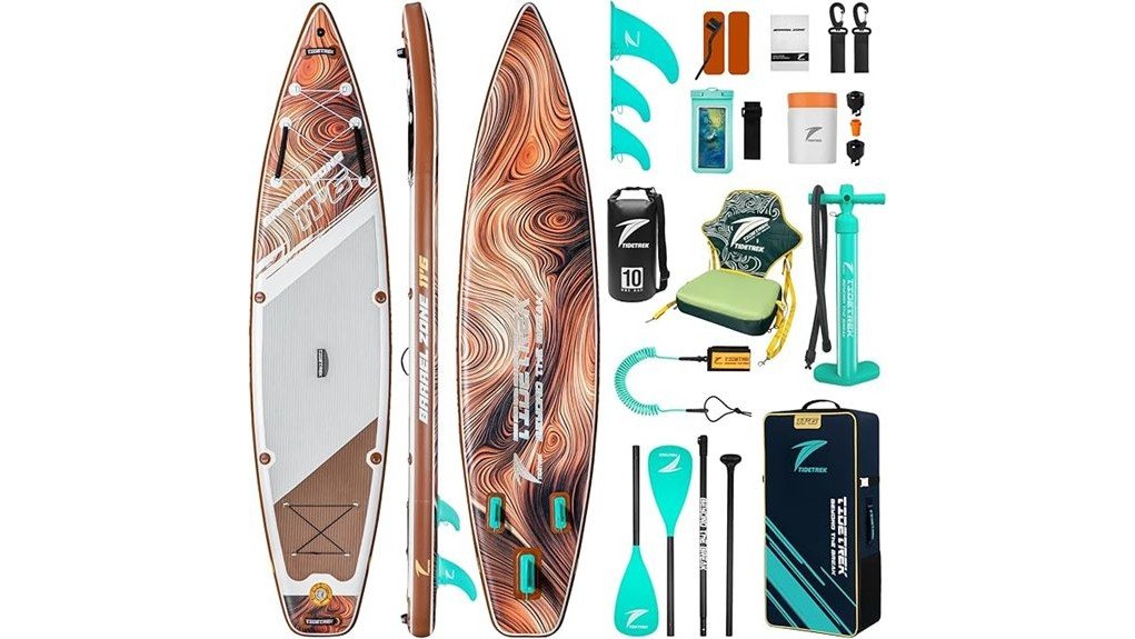 tidetrek inflatable paddle board