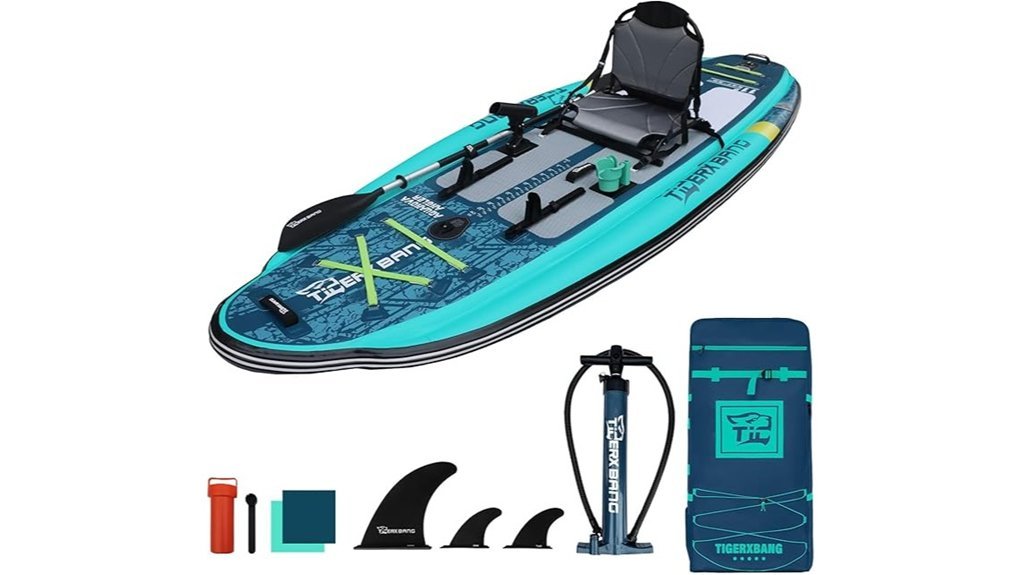tigerxbang inflatable fishing kayak