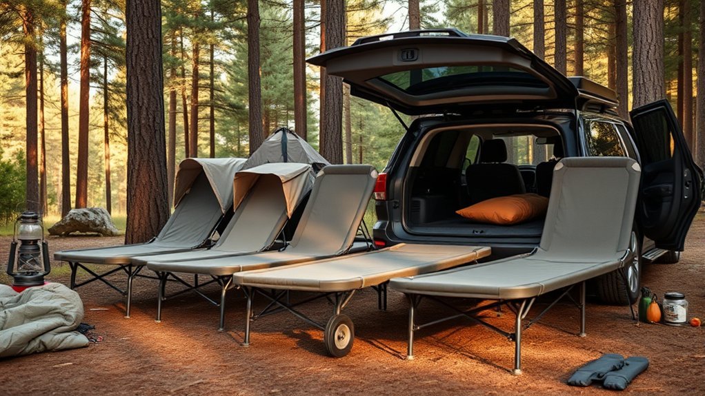 top car camping cots