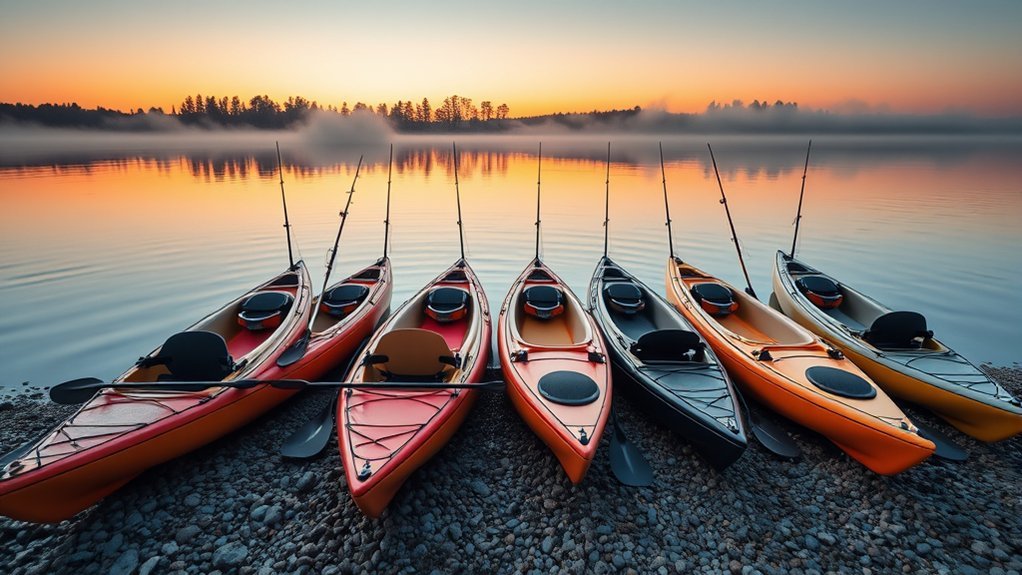 top sit in fishing kayaks