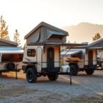 top tent camper trailers