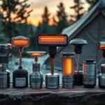 top tent camping heaters