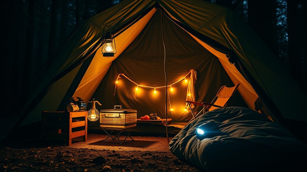 top tent camping lights