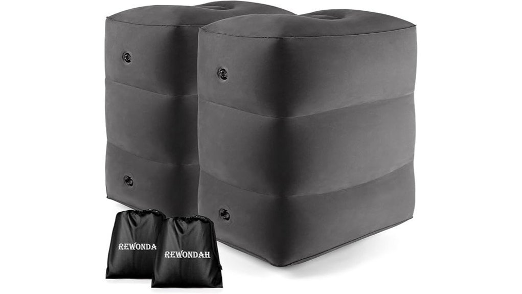 travel foot rest set
