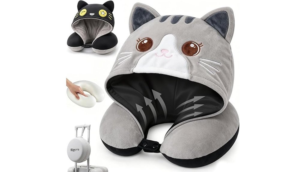 travel pillow with hood