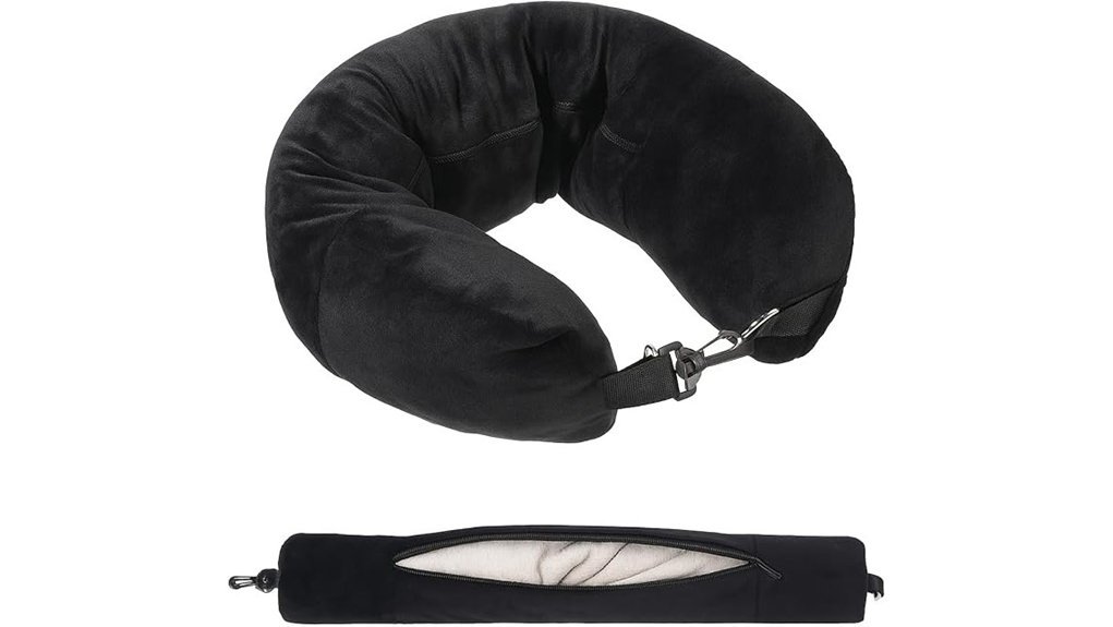 travel pillow with storage