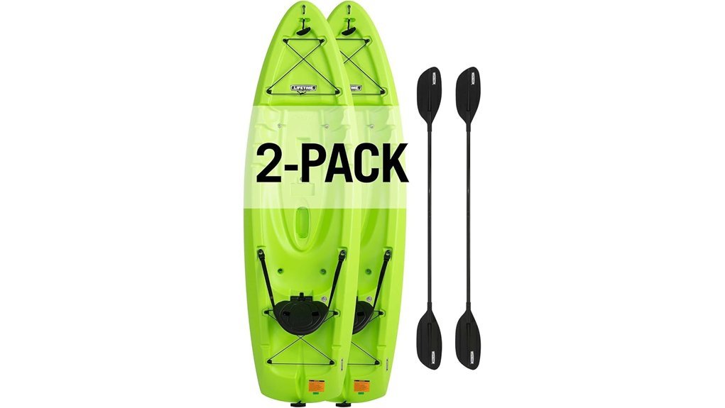 two person sit on top kayak